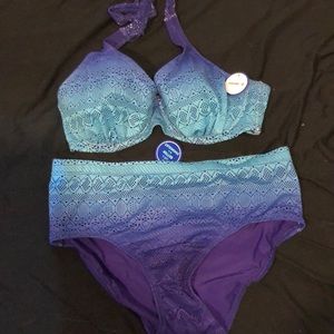 Two- Piece High- waisted swim Suit